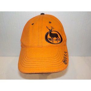 OHA Oregon Hunters Association Embroidered Buckleback Ball Cap Hat Orange